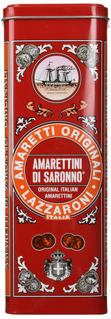 Lazzaroni Amaretti Amarettini Di Saronno Tall Tin 14.1 Oz.