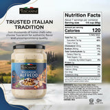 Tuscanini Mushroom Alfredo Sauce, 14.5 oz | Imported from Italy | Made with Real Butter, Cream & Cheese | Creamy Mushroom Pasta Sauce for Fettuccine