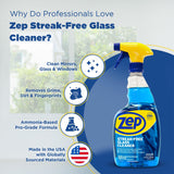 Zep All-Purpose Cleaner 32 oz (1 Unit) and Zep Streak-Free Glass Cleaner 32 oz (1 Unit) ECBD050 - All-Purpose Surface Cleaner and Streak-Free Glass