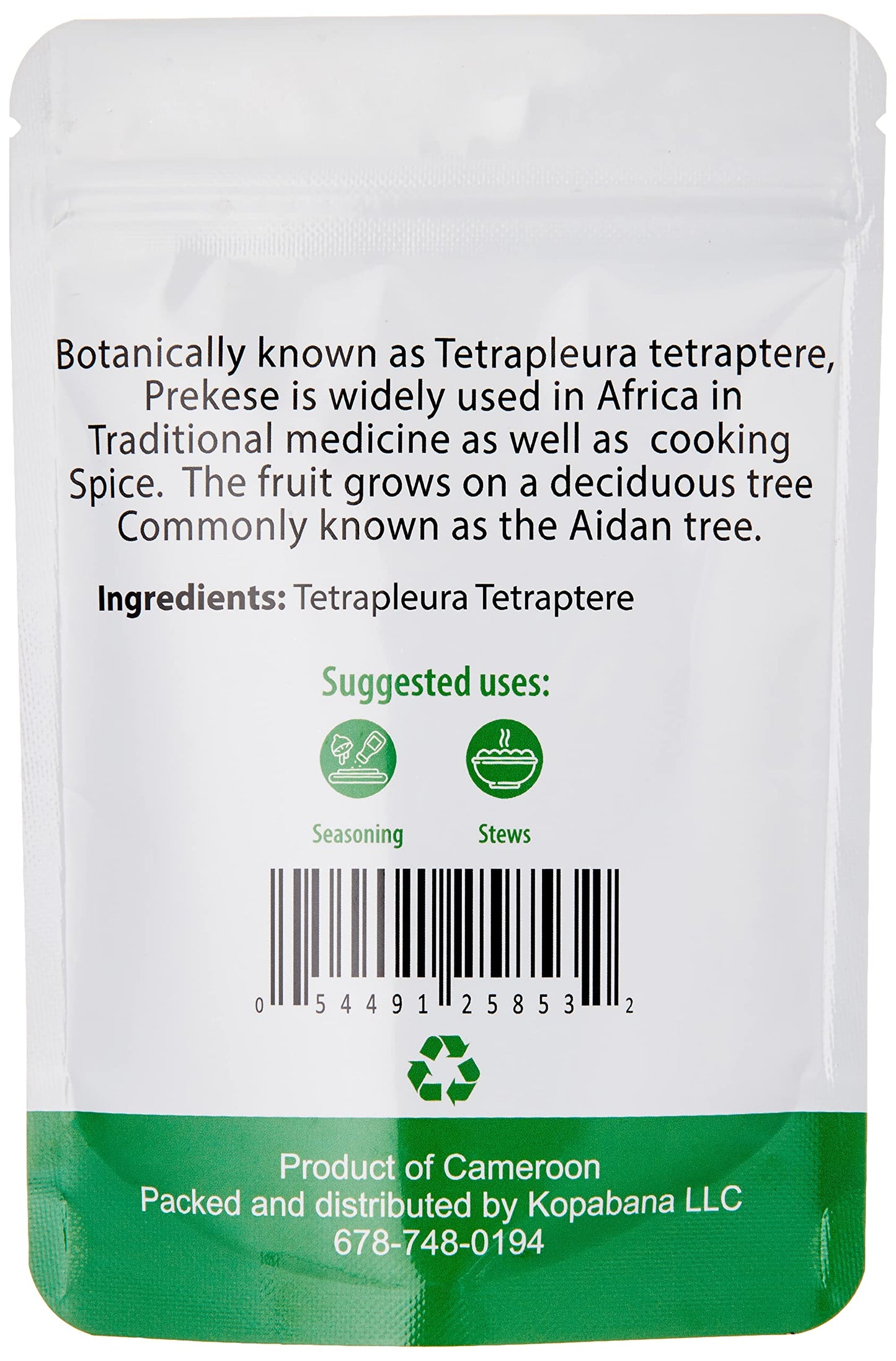 KOPABANA Organic Prekese Powder | Aidan fruit Powder | Tetrapleura Tetraptera | 4 OZ