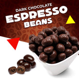 Premium Dark Chocolate Covered Espresso Coffee Beans Candy (1 Pound Bag)