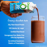 Orgain Organic Vegan Protein Shake, Creamy Chocolate - 20g Plant Based Protein, Ready to Drink, Fruits & Vegetables, Gluten Free, Kosher, No Soy or