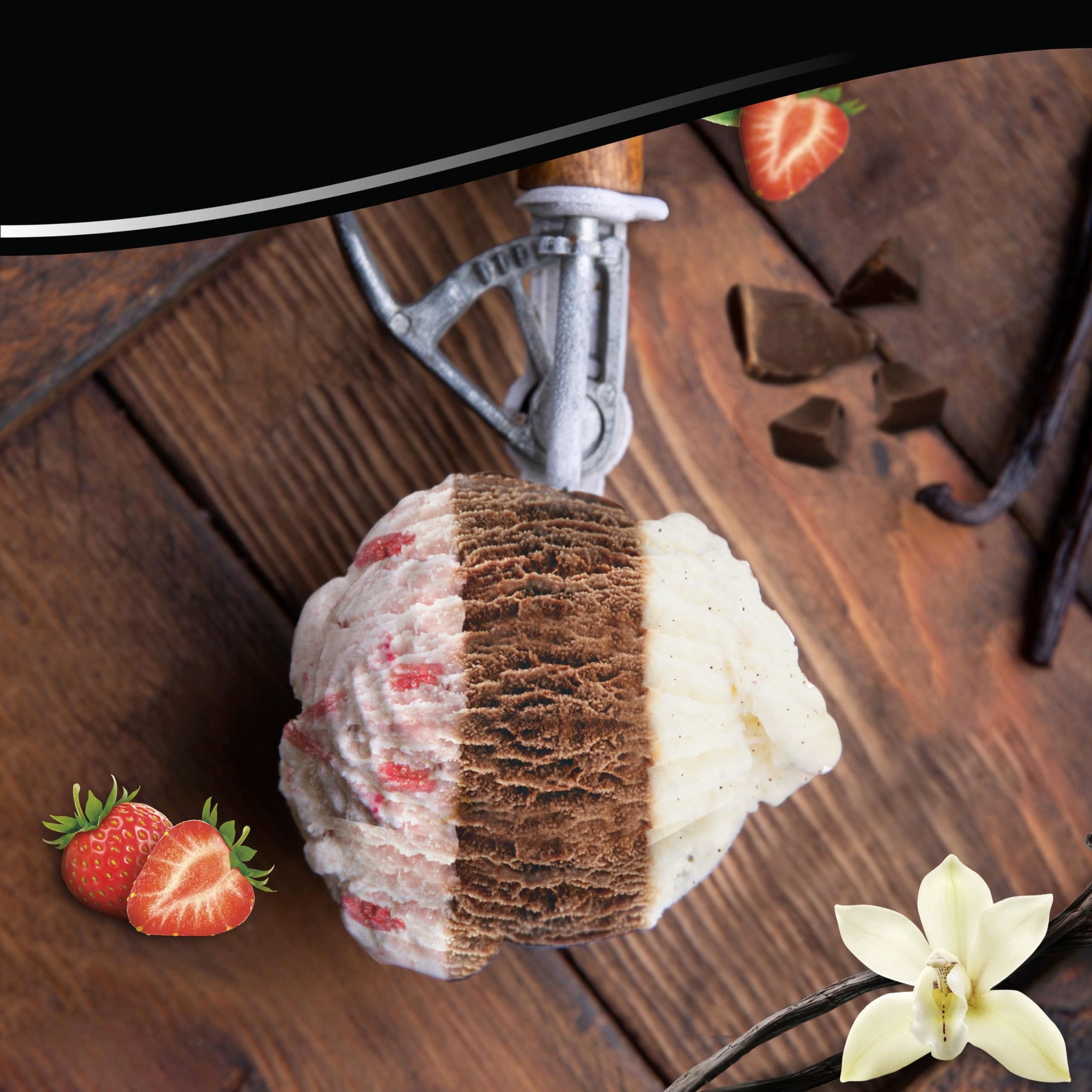 Breyers Original Ice Cream for a Delicious Frozen Treat Vanilla Chocolate Strawberry Made with 100% Grade A Milk and Cream, 48 Oz