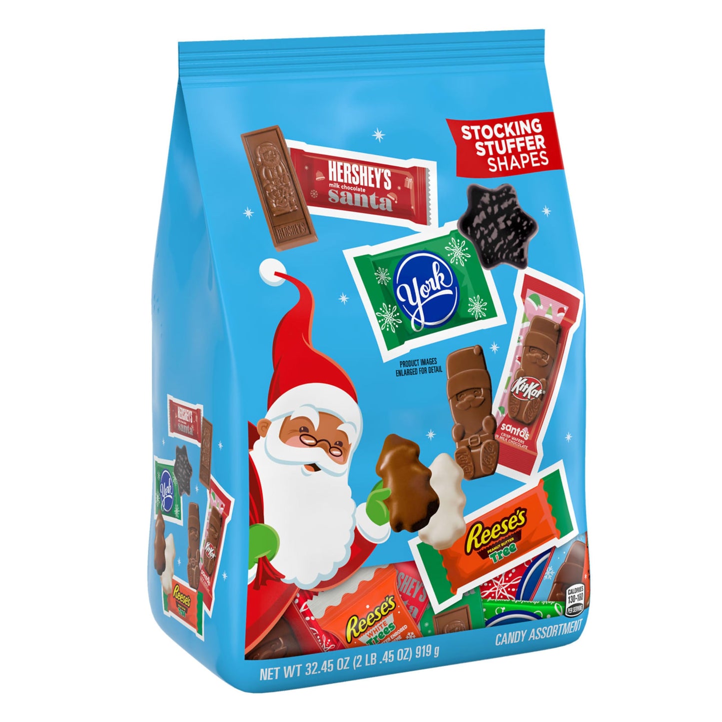 Hershey Assorted Flavored, Christmas Candy Bulk Bag, 32.45 oz
