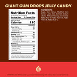 Gum Drops 2-Pound Pack | Giant Gumdrops Jelly Candy | Assorted Fruit and Licorice Flavors | Old Fashioned Gum Drops Candy for Holiday Buffets