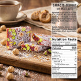 HazerBaba Turkish Delight Candy, Cezerye Nuts & Carrot, 12.3oz (Pack of 1)