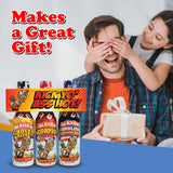 Kick Yo' As Hot Sauce Bottles Gift Set - Ghost Pepper, Scorpion and Carolina Reaper Hot Sauces - Try if you dare! - Perfect Stocking Stuffers or