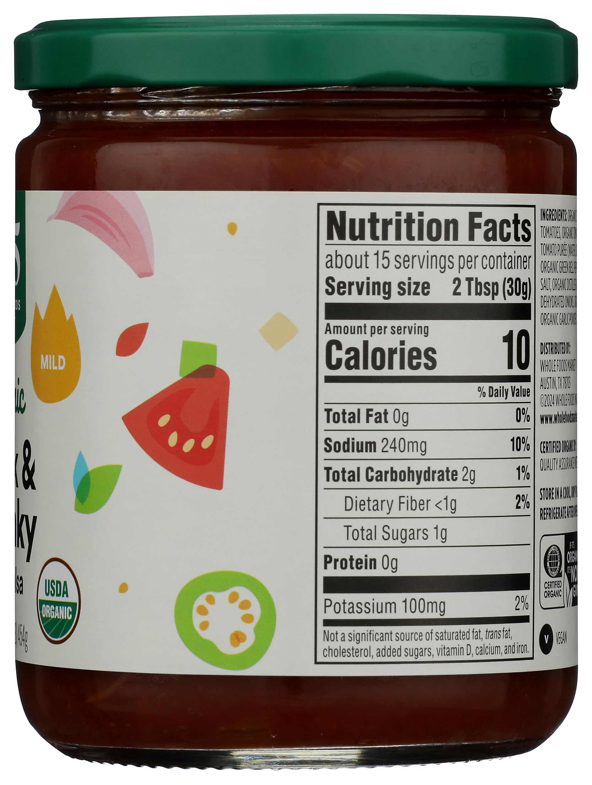 365 By Whole Foods Market, Organic Thick & Chunky Mild Salsa, 16 Ounce