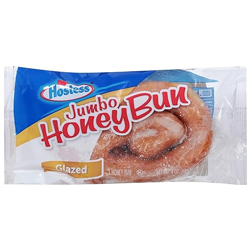 Hostess, Jumbo Glazed Honey Bun, 4 Ounce