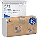 Scott Professional Essential Single-Fold Paper Towels, Bulk (01700), White (250 Sheets/Pack, 16 Packs/Case, 4,000 Sheet Total)