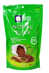 Nuestra Salud - Nopal Flax Linaza Plus Value Pack (3 bags) Colon Cleanse Fiber Flaxseed Original 454g