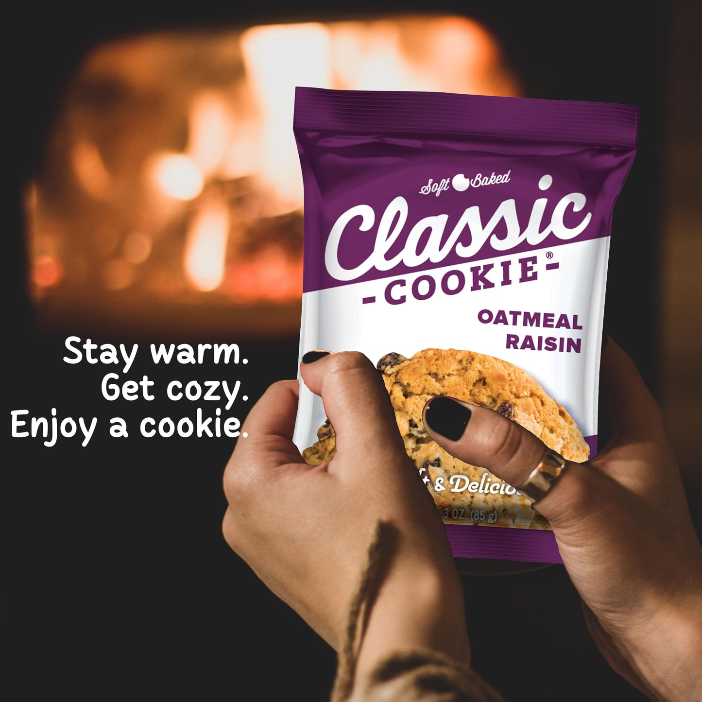Classic Cookie, Soft Baked Cookie, Oatmeal Raisin 3oz, 1 Cookie
