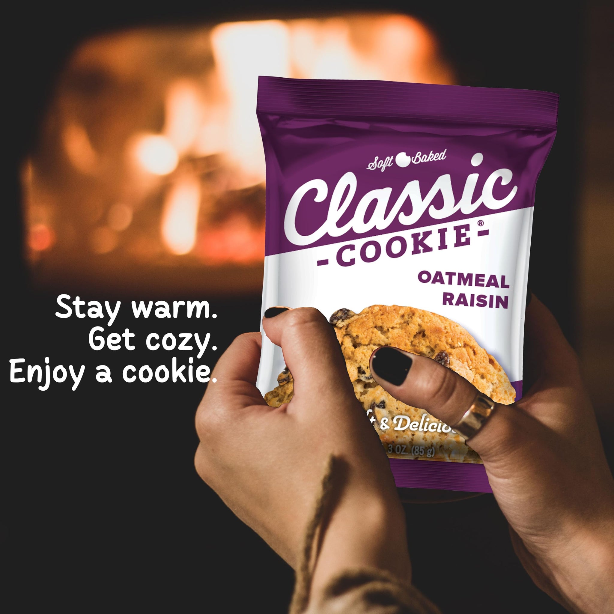 Classic Cookie, Soft Baked Cookie, Oatmeal Raisin 3oz, 1 Cookie