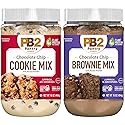 PB2 Pantry Chocolate Chip Cookie and Brownie Mix, Gluten Free, Non-GMO, 4g Protein Per Cookie, Vegan (2 Jars - 16 Oz Each)