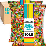 Dooboe Bulk Hard Candy Mix - 10 lb - Approx. 740 Pieces - Individually Wrapped Assorted Hard Candies for Candy Bowls & Parties