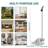 Yangbaga Dust Pans with Long Handle - 35”Heavy Duty Metal Upright Stand Up Dustpan - Long Handled Stand Up Dustpans - Best Dustpans