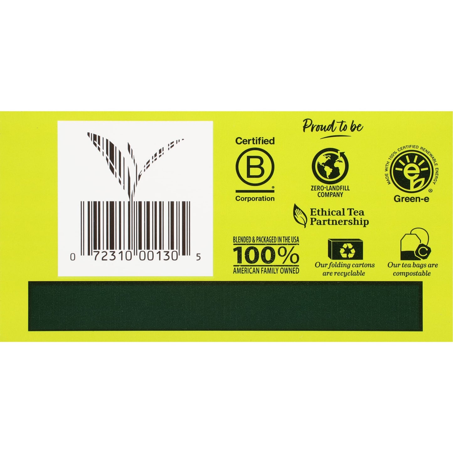 Bigelow Tea Green Tea - with Peach - Case of 6-20 Bag