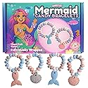 Mermaid Candy Bracelets, 24 Individually Wrapped Edible Jewelry, Girls Birthday Party Favors, 10.16 Ounces