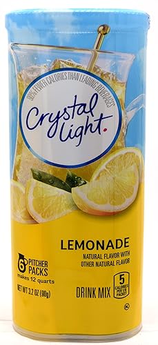 Crystal Light Lemonade Drink Mix, 12-Quart Canister (Pack of 7)