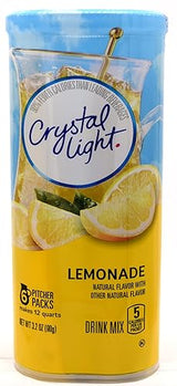 Crystal Light Lemonade Drink Mix, 12-Quart Canister (Pack of 7)