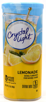 Crystal Light Lemonade Drink Mix, 12-Quart Canister (Pack of 7)