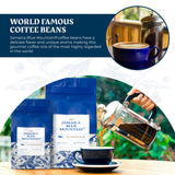 JA Coffee - 100% Jamaica Blue Mountain Coffee, Medium Roast, Whole Beans - Premium Arabica, Bag of 454 grams (1 Pound - 16 ounces)