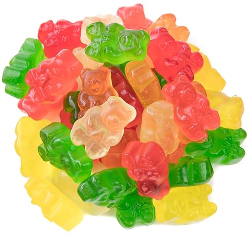 Mini gummy Bears Candy 3 LBS - Fruity Gummy Bear Candy Made with Real Fruit Juice - Bulk Gummy Candy for Ice Cream Toppings, Yogurt, Dessert Bars