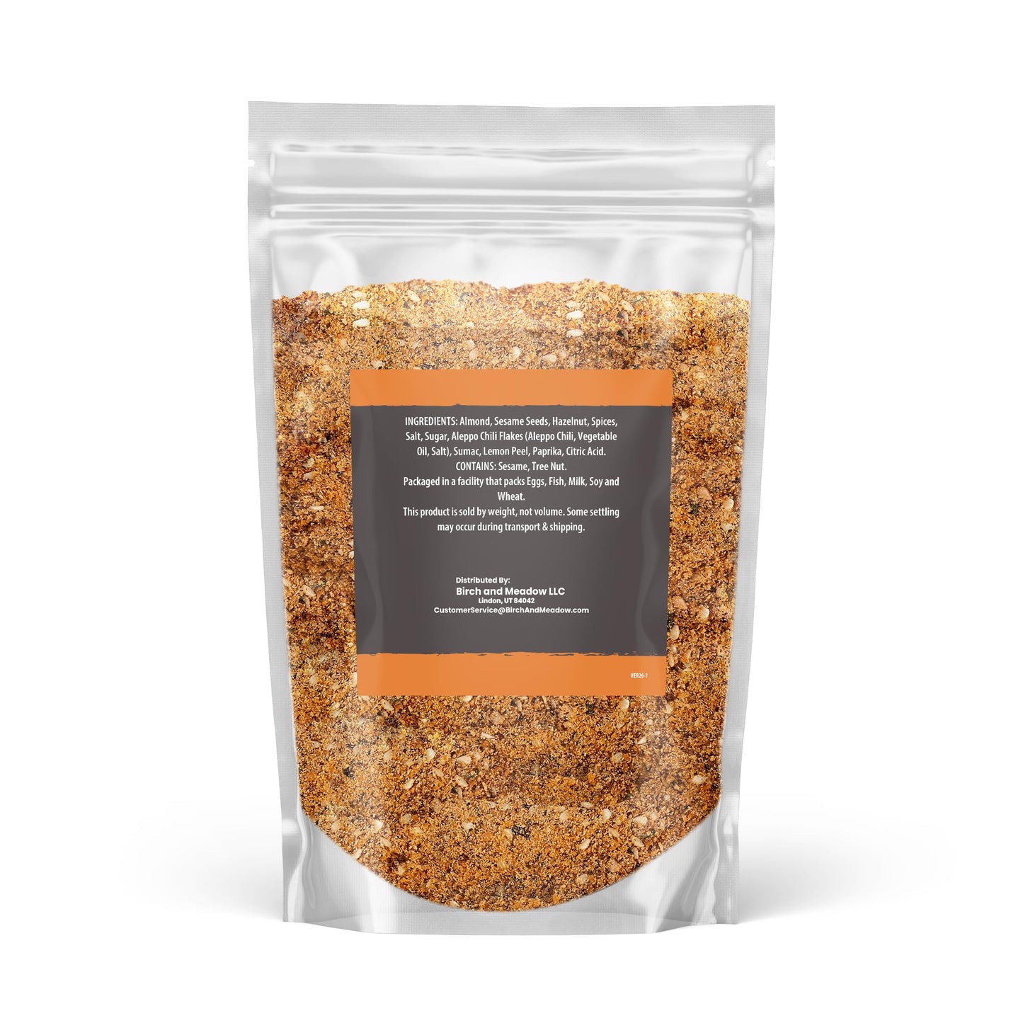 Birch & Meadow 1 lb of Dukkah, Spice Blend, Middle Eastern Cuisine