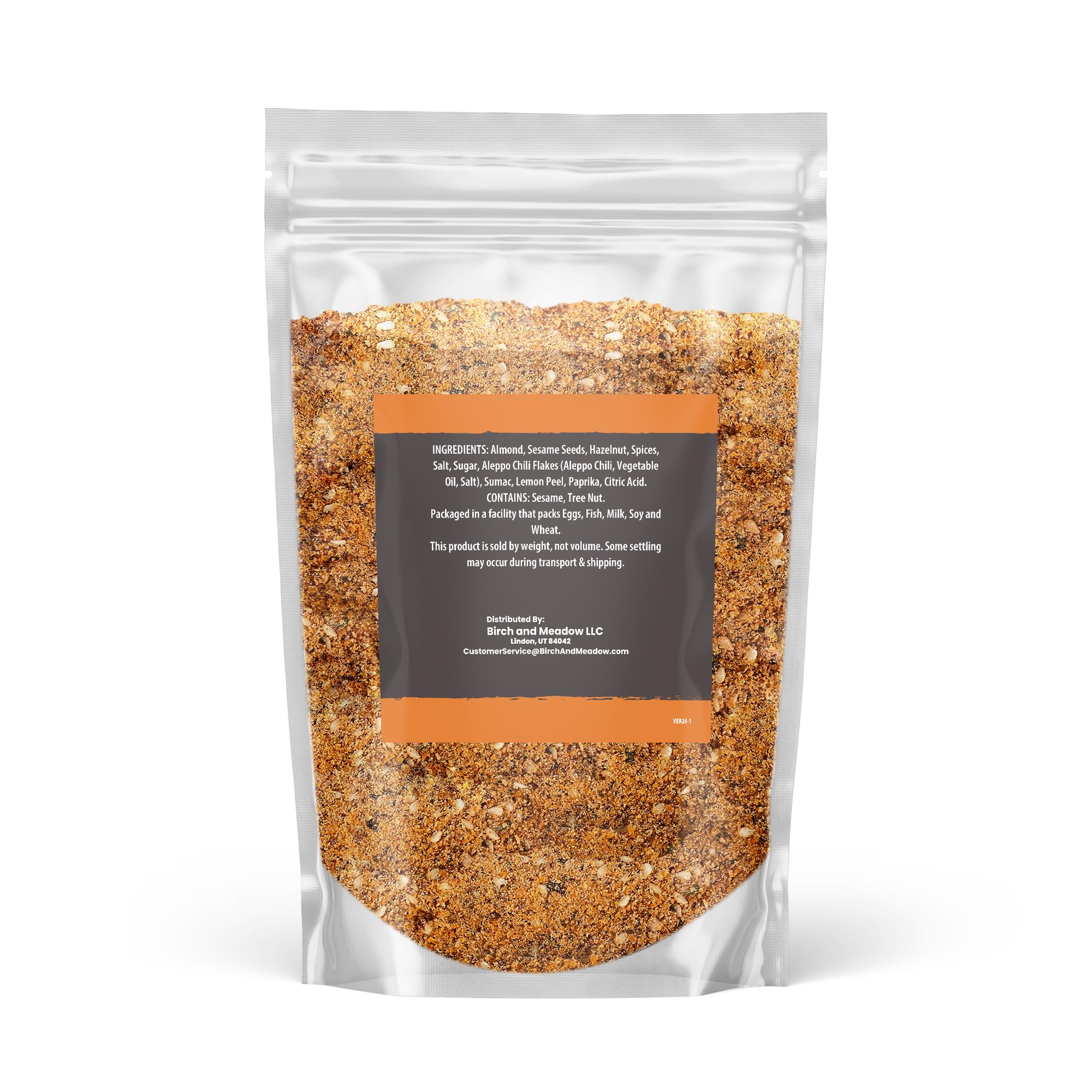 Birch & Meadow 1 lb of Dukkah, Spice Blend, Middle Eastern Cuisine