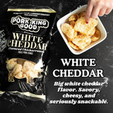 Pork King Good Pork Rinds (Chicharrones) (White Cheddar, 4 Pack)