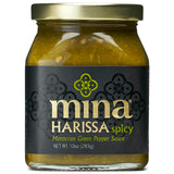 Mina Harissa Green Hot Sauce, 10 oz, Homestyle Moroccan Green Chili Garlic Sauce, Your New Salsa Verde for Spicing Up Any Dish, Harissa Sauce Perfect