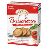 La Panzanella Tomato and Basil Bruschetta Crackers - Italian-inspired Toasts, Made with Non-GMO Project Verified Ingredients, For Soups, Dips, Spreads