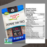 Floating Leaf Wild Rice Blend - Non-GMO & Gluten free Organic Rice| Jasmine Thai Rice Trio blended with Riceberry Rice, Brown Rice & Red Rice (Pack of 1) 14 oz | Vegan & Kosher Wild Rice Blend