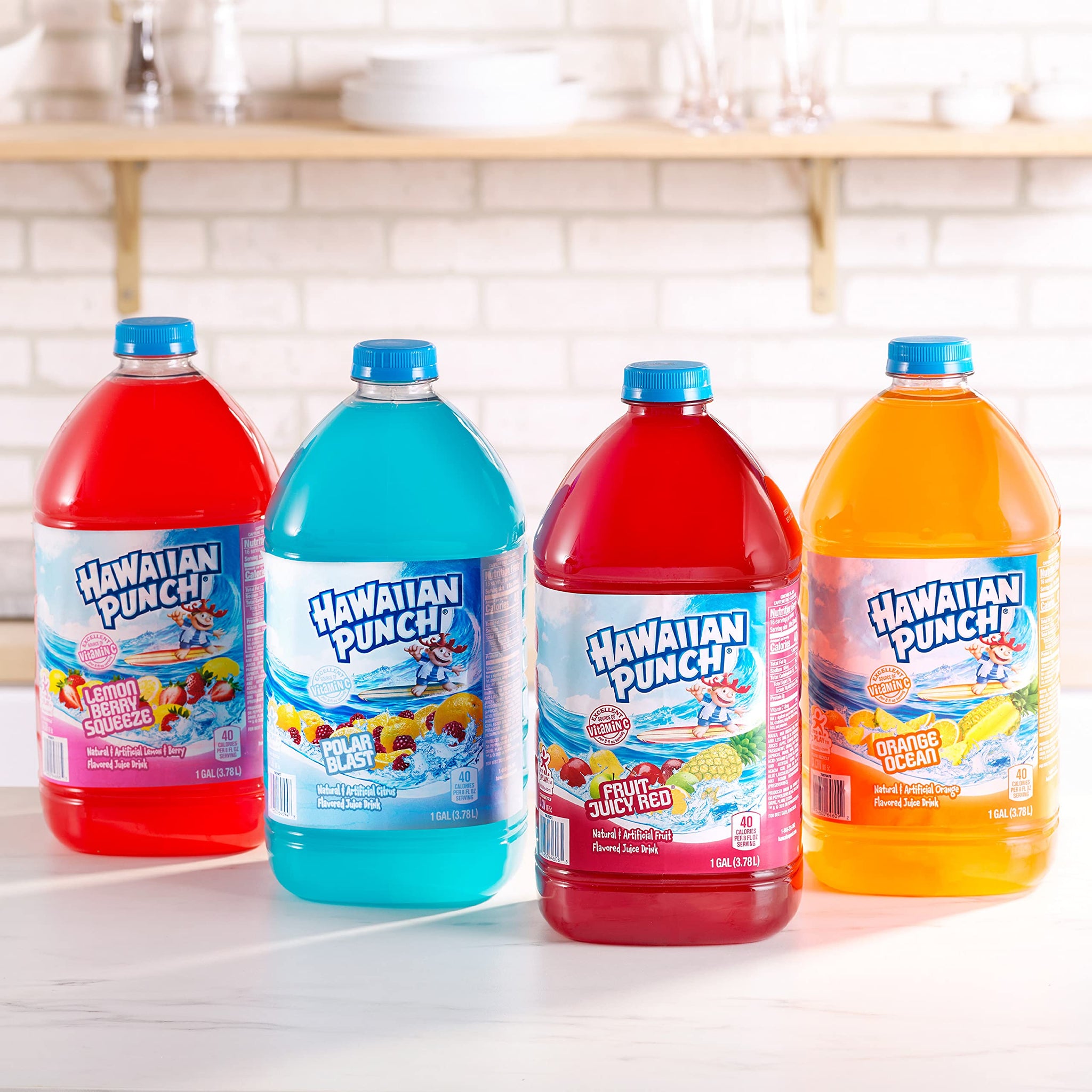 Hawaiian Punch, Lemon Berry Squeeze, 128 Fluid Ounce