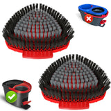 2 Pack Upgrade Scrub Brush Replace Heads Compatible with O Cedar EasyWring 1 Tank Spin Mop,Mop Replacement Scrubber Head Brush,Floor Cleaning