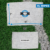 Game Face Cooling Face Wipes 25 Count XL Size Compostable Cloth Naturally Formulated and Lightly Scented Hydrating, Energizing, and Invigorating Wipes