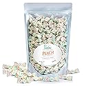 PUNTINI Peach Italian Gourmet Chewy Jujubes, Peach Flavor, Individually Wrapped Vegan Candy, Gluten Free, Non-GMO, 14 oz Resealable Pouch, 300 Ct.