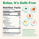 Craftmix Mango Margarita Cocktail & Mocktail Drink Mixer, Skinny Mixes - Water Flavoring Packets - Made With Real Fruit - Vegan, Low-Carb, Low-Sugar