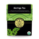 Buddha Teas - Moringa Tea - Herbal Tea - Source of Essential Vitamins & Minerals - Natural Ingredients - Caffeine Free - OU Kosher - 18 Tea Bags (Pack
