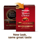 NESCAFÉ Taster's Choice, Instant Coffee Packets, Light Medium Roast Coffee, House Blend, 8 Boxes (144 Packets)
