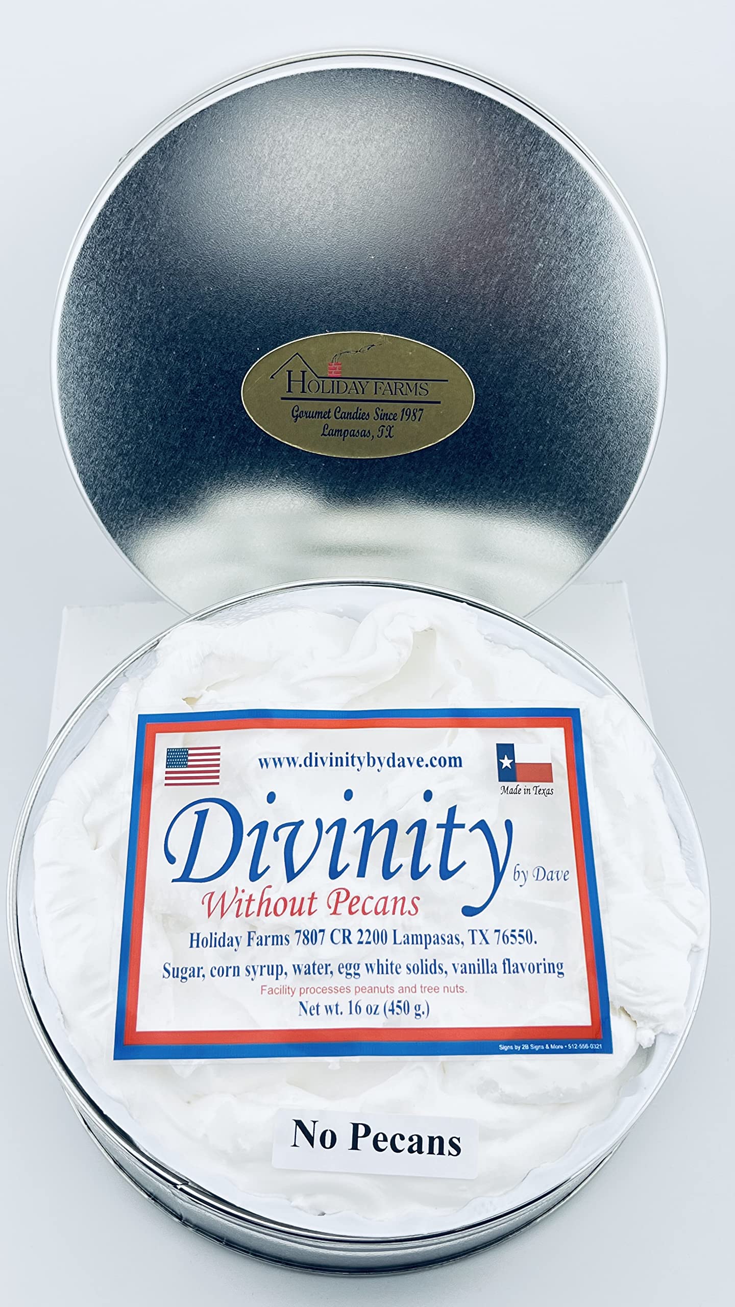 1 Pound Divinity Gift Tin (Without Pecans)