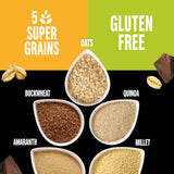 KIND Healthy Grains Energy Bars, Dark Chocolate Chunk, Gluten Free, Healthy Snacks, 21g Whole Grains, 10 Count