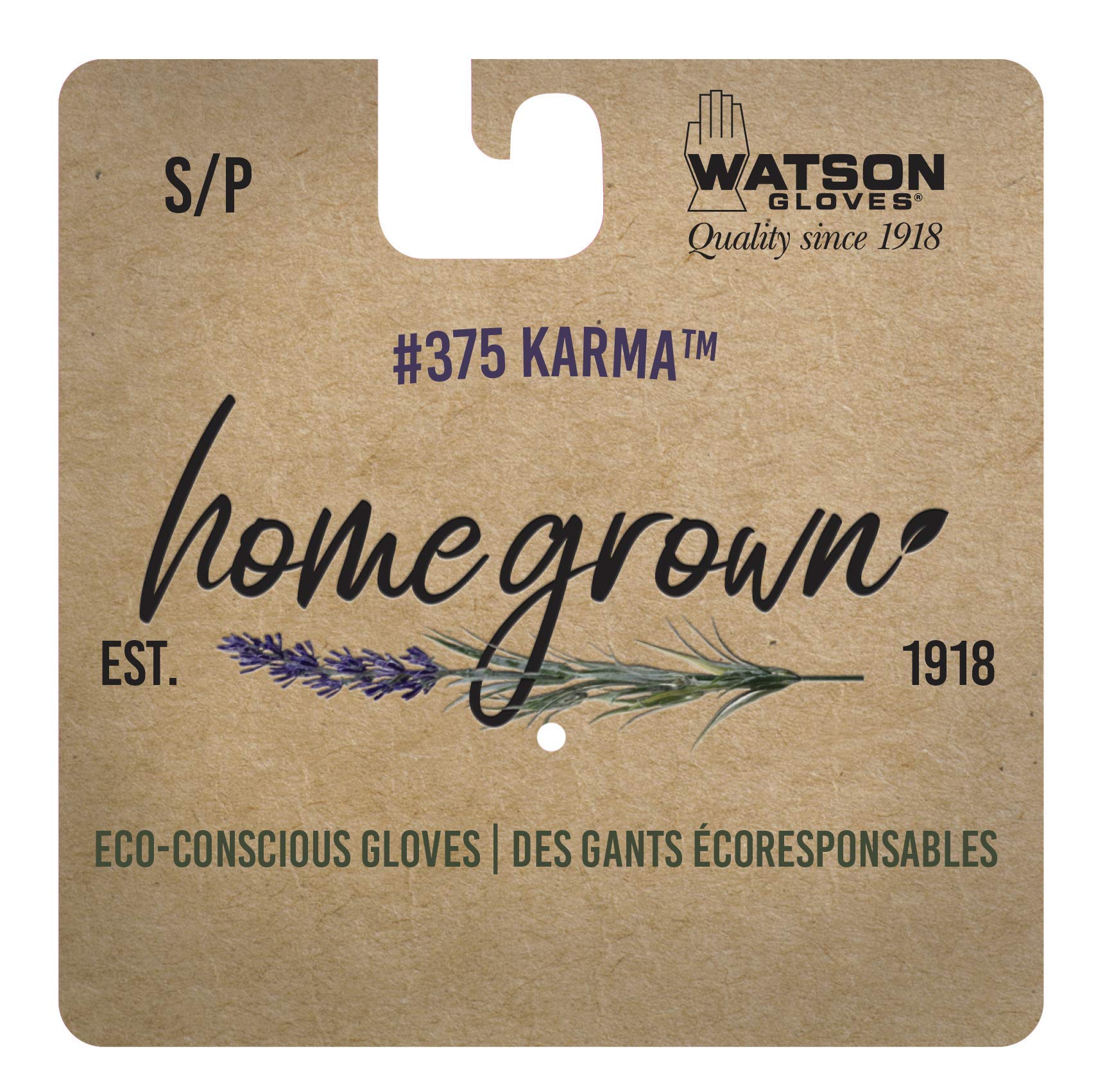 Watson Gloves Karma Sustainable Garden Glove - Sustainable, Made of Recycled Products, WasteNot Yarn