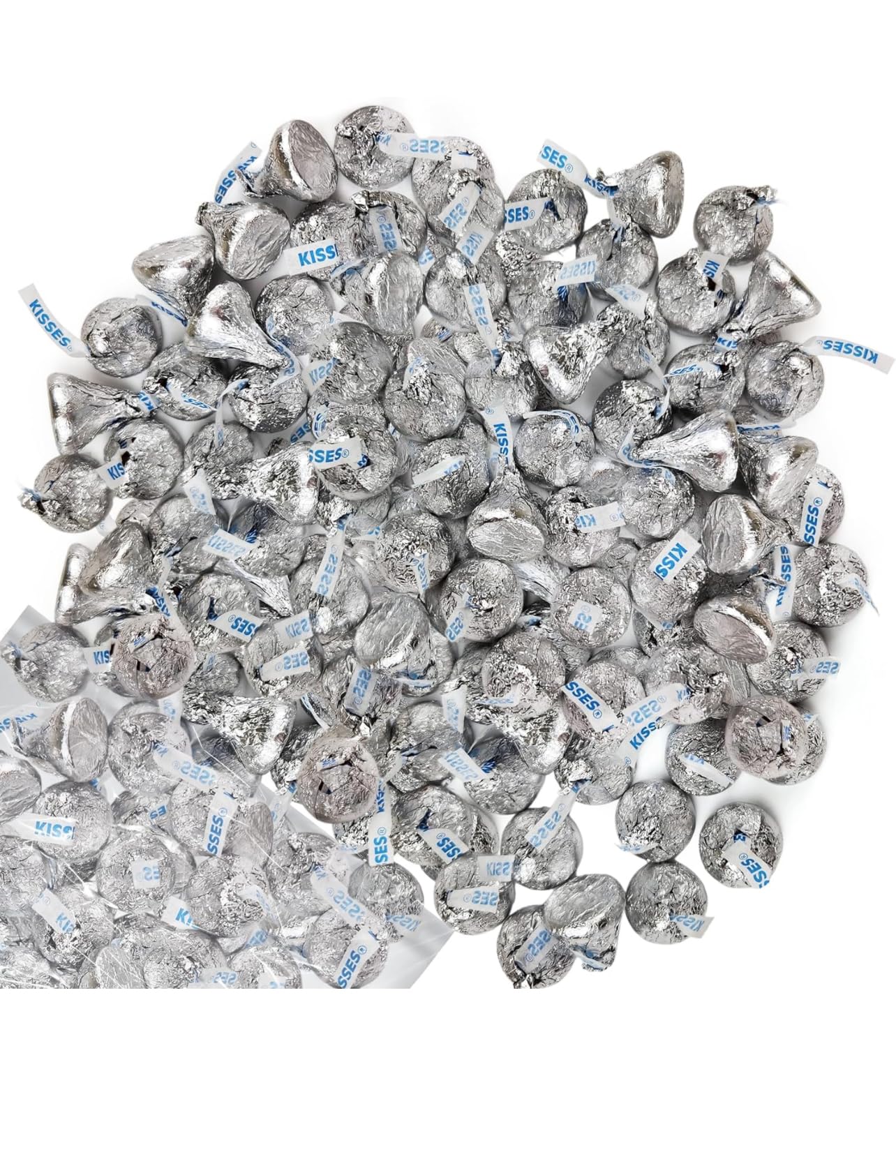 Kissess Milk Chocolate Candy | Individually Wrapped Christmas Candy Treats | Hershys Kissess Bulk Candy | (3 - LBS, Original)