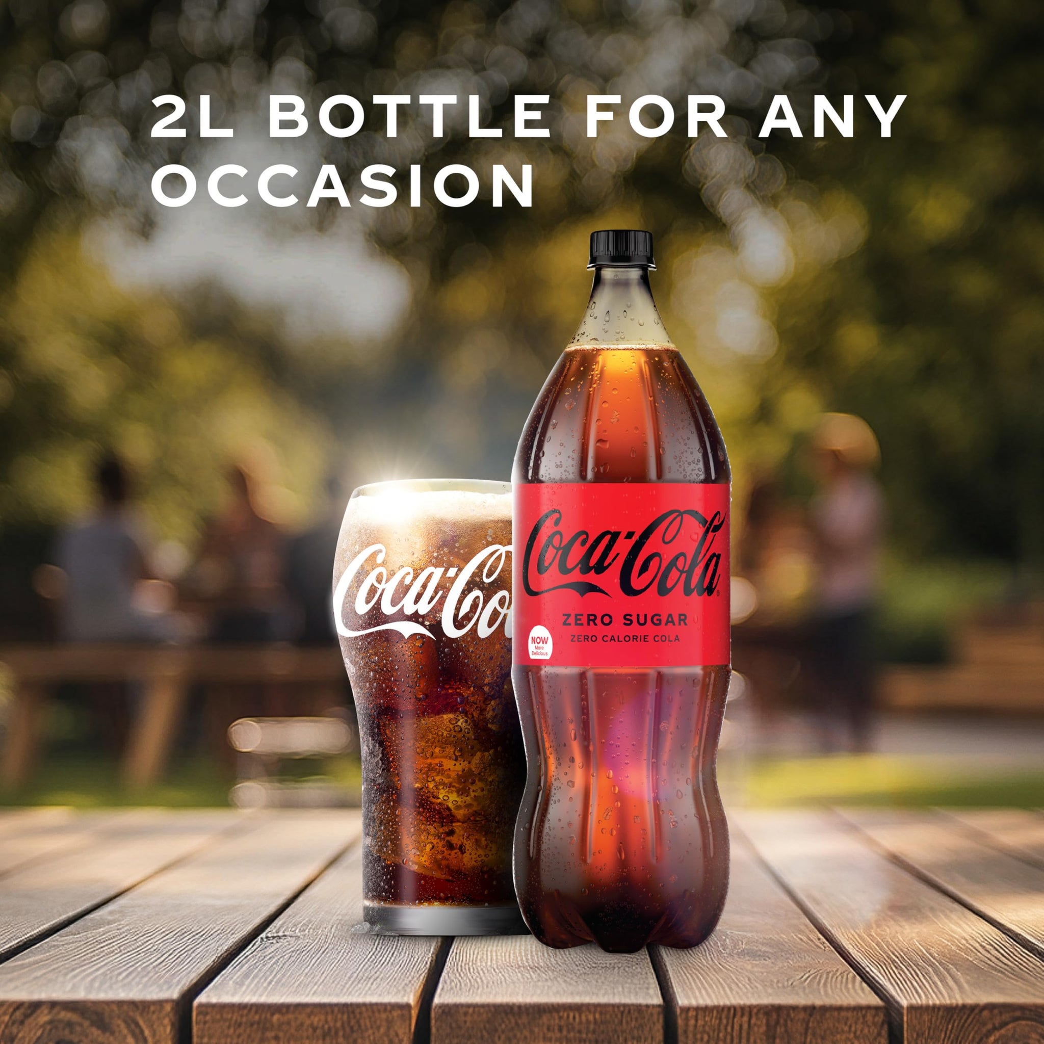 Coke Zero Sugar Cola Soda, 2 Liter Bottle