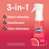 Clorox Scentiva Disinfecting Mist, Grapefruit and Orange Blossom, Refill, 16 Fl Oz Each, Pack of 3