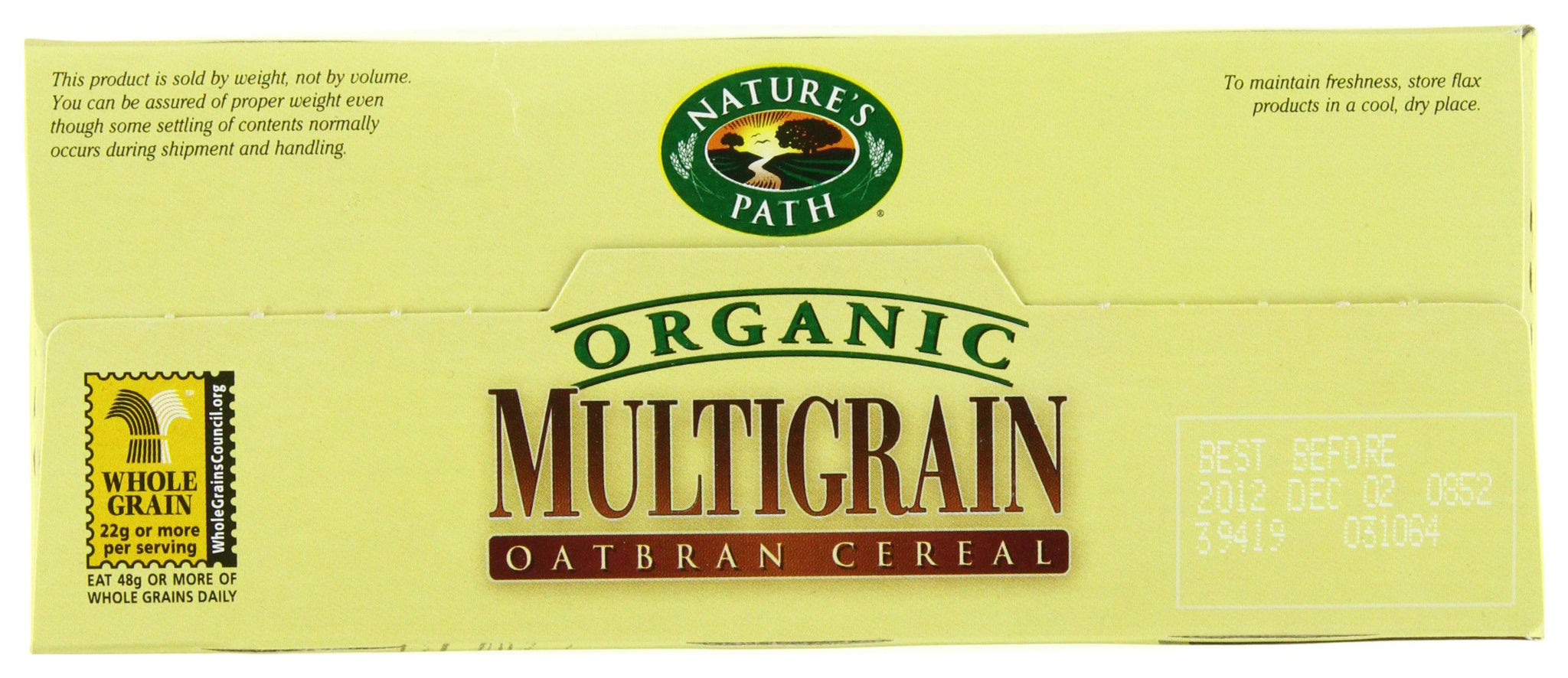 Nature's Path Organic Multigrain Oatbran Flakes Cereal -- 13.25 oz