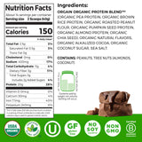 Orgain Organic Simple Vegan Protein Powder, Chocolate - 20g Plant Based Protein, Made with less Ingredients, No Artificial Sweeteners, Gluten Free, No