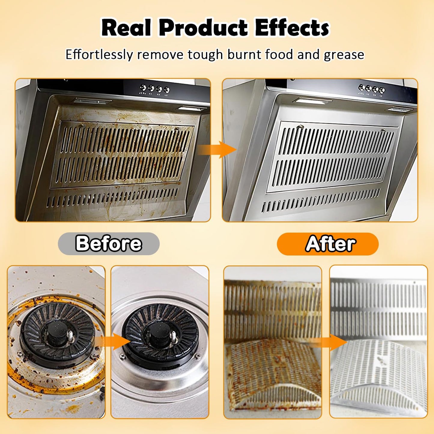 TIEDXIOY Heavy-Duty Degreaser for Kitchen Heavy Oil Stain Cleaning - Remove Dirt, Grime, and Grease from Oven, Microwave, stove top and other kitchen