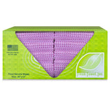 Fresh Towel Foodservice Reusable Paper Towels - 1/4 Fold, 13 x 20 inches - Pink Straight Line Pattern (1 Case of 200) All Purpose Cleaning Towels